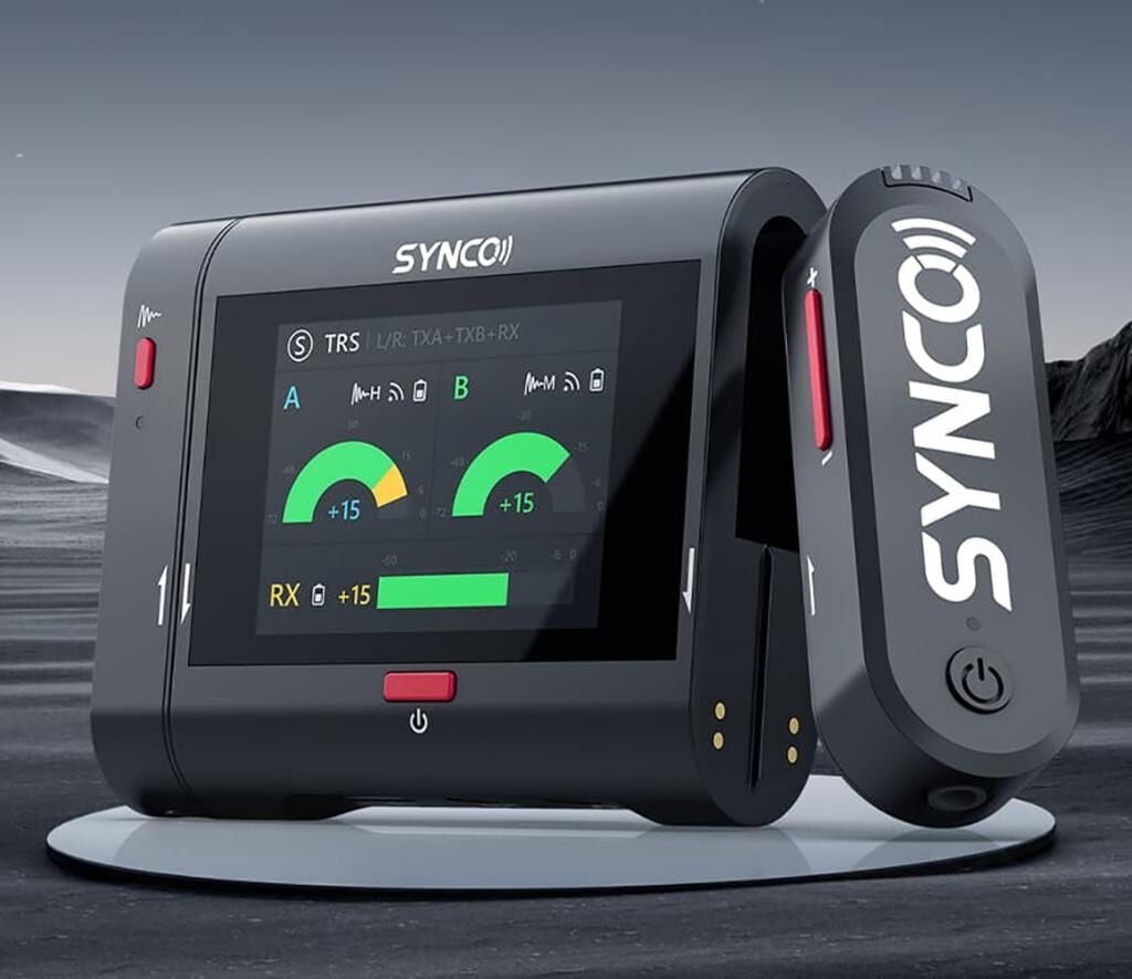 Synco G3 Pro 2 Kişilik Kompakt Dijital Kablosuz Mikrofon Kayıt Sistemi