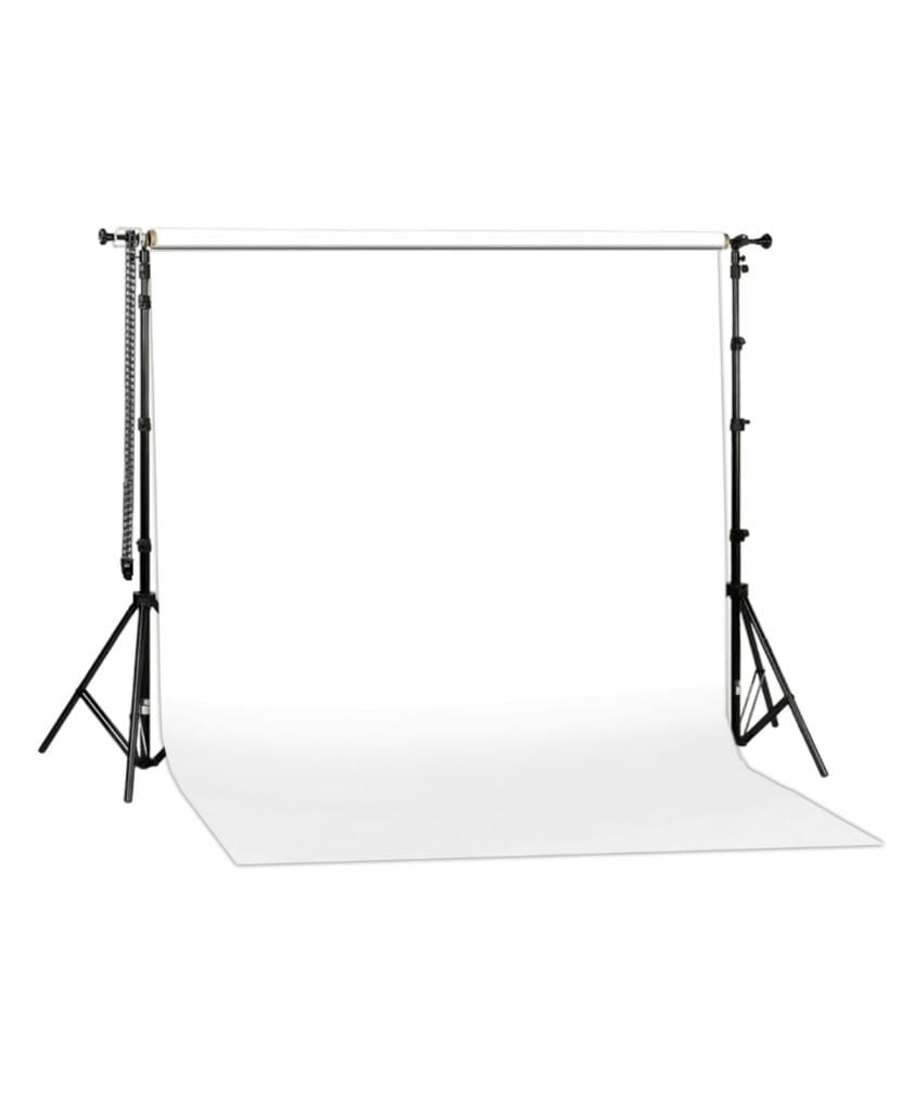 GDX Seyyar Kağıt Sonsuz Stüdyo Fon Perde (White/Beyaz) 2.70x11 Metre