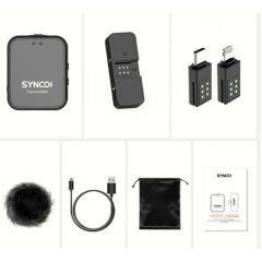 Synco G1TL Kablosuz Telefon Tablet Mikrofonu (Type-C & Lightening)