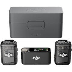 DJI Mic 2 (2 TX + 1 RX + Charging Case) 2'li Kablosuz Mikrofon