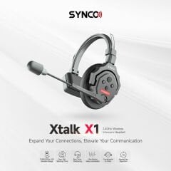 Synco XTalk X2 Kablosuz Intercom Sistemi 2 Kulaklıklı (2.4 GHz)