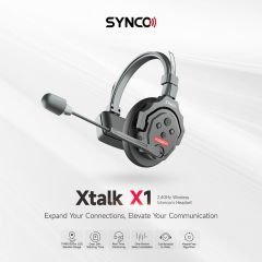 Synco XTalk X5 Kablosuz Intercom Sistemi 5 Kulaklıklı (2.4 GHz)