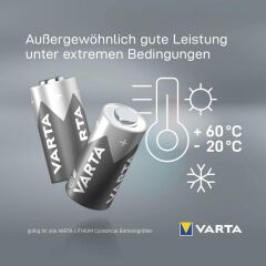 Varta 2CR5 Lityum Pil (SKT: 12-2033)
