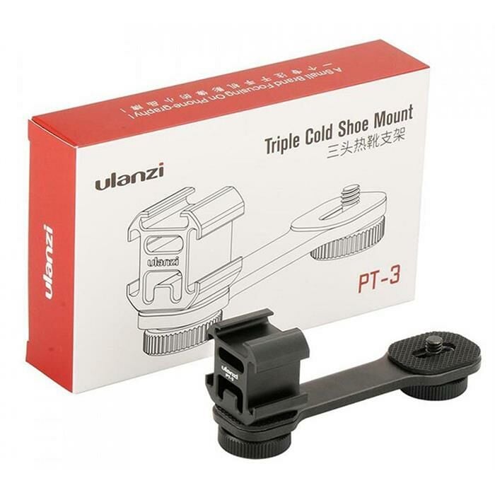 Ulanzi PT-3 Üçlü Hot Shoe Bağlantı Aparatı