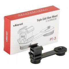 Ulanzi PT-3 Üçlü Hot Shoe Bağlantı Aparatı