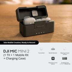 DJI Mic Mini 2 (1 TX + 1 Mobile RX + Charging Case) İade Ürün