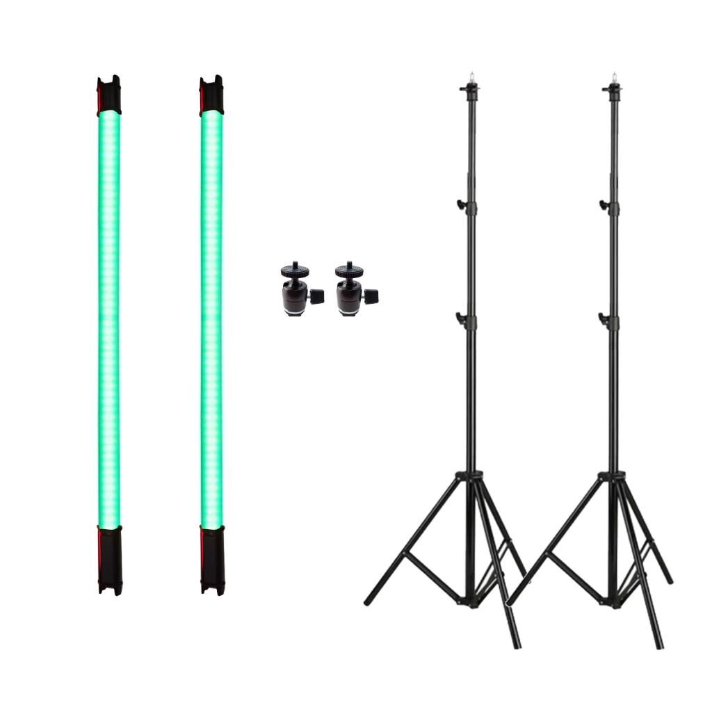 GDX TB-60 RGB Tekli Fotoğraf ve Video Tüp Işık Seti