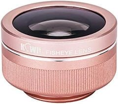 Kiwifotos 3in1 Akıllı Telefonlar İçin Geniş Açı & Makro & Balıkgözü Lens (Pembe)