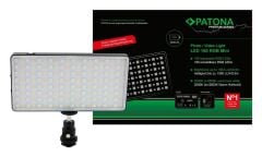Patona 4290 Premium Led RGB Photo Video Light with 160 Adjustable RGB LEDs and 3 Scenes