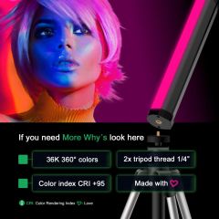 Patona 4291 Premium Led RGB Tube Photo/Video Light Led Dynamic 21