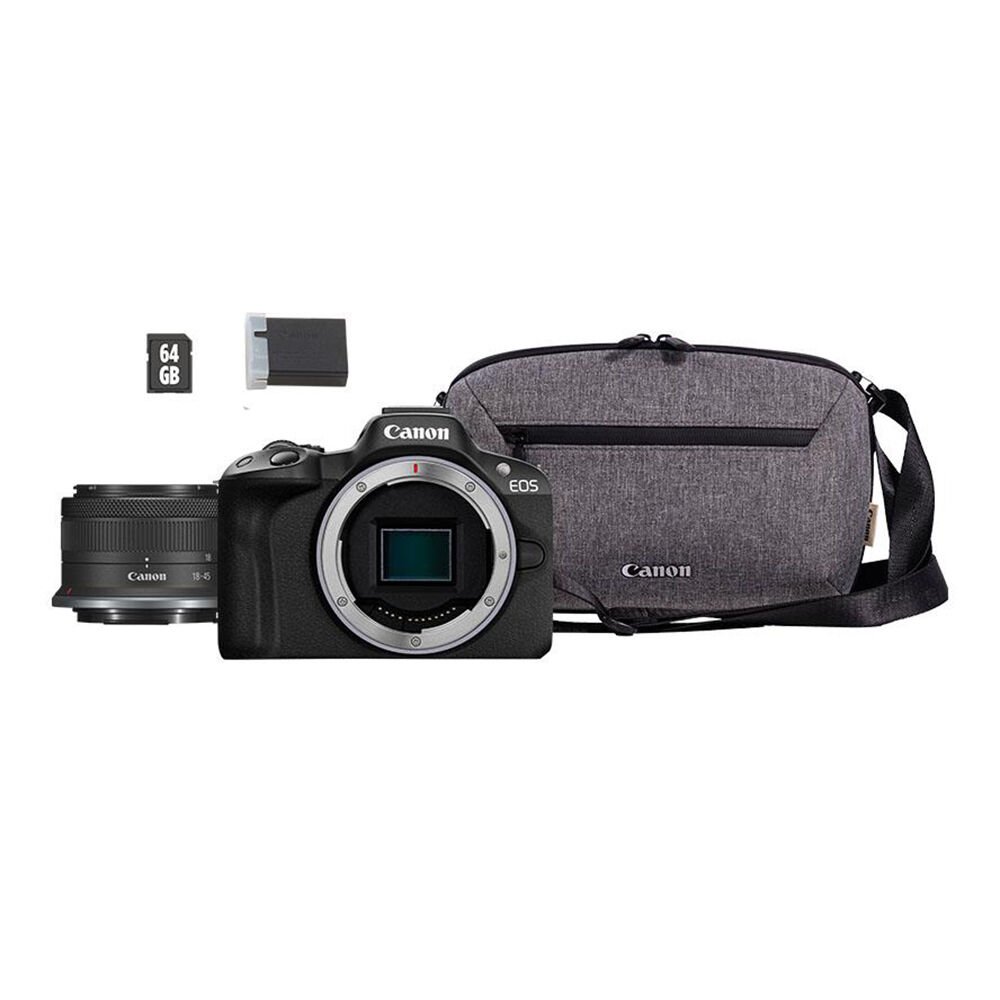 Canon EOS R50 18-45mm + Çanta + 64GB Travel Kit