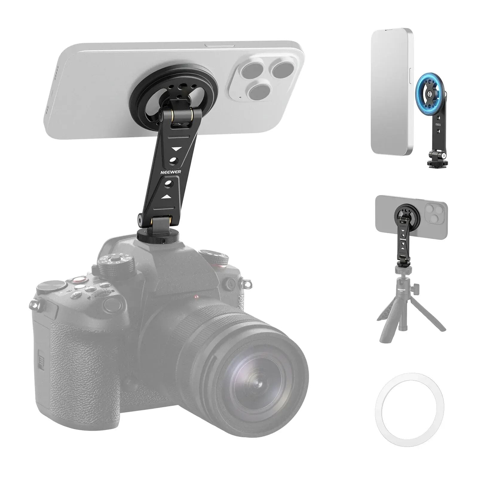 Neewer DS031 Profesyonel Manyetik Telefon Tripod Bağlantı Aparatı