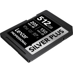 Lexar 512GB Silver Plus 205MB/s SDXC Hafıza Kartı