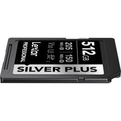 Lexar 512GB Silver Plus 205MB/s SDXC Hafıza Kartı