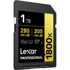 Lexar 1TB Gold 1800x V60 UHS-II SDXC Hafıza Kartı
