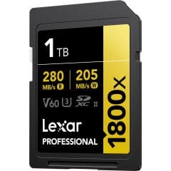 Lexar 1TB Gold 1800x V60 UHS-II SDXC Hafıza Kartı