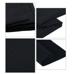 GDX 3x6 Metre Siyah Kumaş Fon Perde Yıkanabilir (Stand Hariç)