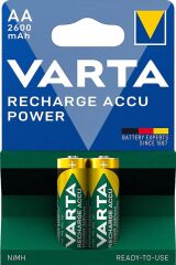 Varta AA 2600 mAh Şarjlı Kalem Pil (2'li Paket)