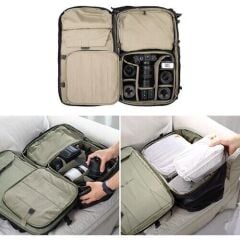 PGYTECH OneMo Travel Backpack 35L (Olive Green) + Camera Insert L