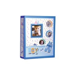 ACR 10x15cm Boy 200'lük Pencereli Bebek Albümü (Mavi)