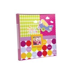 ACR 10x15cm Pencereli Bebek Albümü 180'lik (Pembe Kutu)