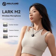 Hollyland Lark M2 Combo Kablosuz Mikrofon Sistemi (Siyah)