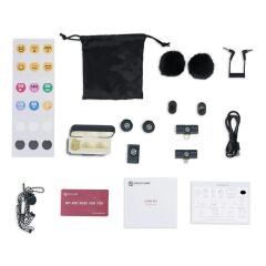 Hollyland Lark M2 Combo Kablosuz Mikrofon Sistemi (Siyah)