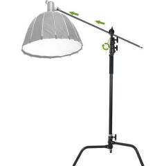 GVM C320 320cm C-Stand & Grip Arm Kit(130cm) (Siyah)