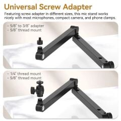 Ulanzi TM01 Boom Arm Mikrofon Masa Standı