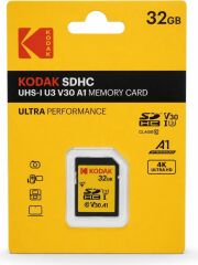 Kodak 32GB UHS-I U3 V30 A1 SDHC Kart