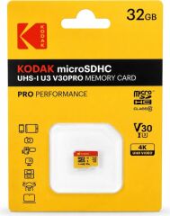 Kodak 32GB UHS-I U3 A1 V30PRO MicroSD Kart