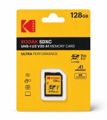 Kodak 128GB UHS-I U3 V30 A1 SDXC Kart