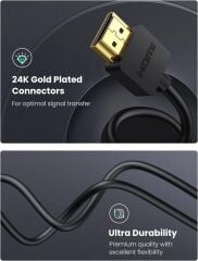 Ugreen 4K 60Hz Micro HDMI to HDMI Kablo 1.5 Metre