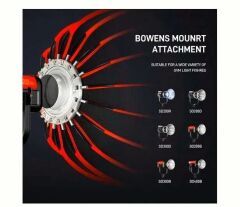 GVM 90cm Kolay Kurulum Gridli Parabolik Softbox