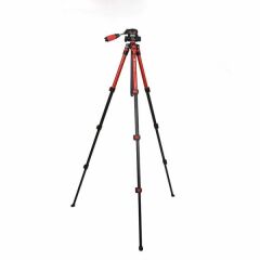 Fotopro S3 Foto-Video Tripod (Kırmızı)