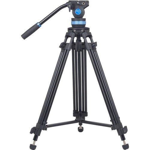 Sirui SH-15 60 mm Akışkan (Fluid) Kafa Alüminyum Video Tripod Kit – 8–12 kg Taşıma Kapasitesi