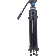 Sirui SH-15 60 mm Akışkan (Fluid) Kafa Alüminyum Video Tripod Kit – 8–12 kg Taşıma Kapasitesi