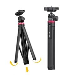 Ulanzi MT-44 149cm 2si 1 Arada Hızlı Açılır Selfie Çubuğu Tripod Telefon Kamera Uyumlu