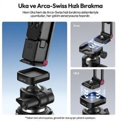 Ulanzi MA66 Manyetik Quick Release Tripod Pocket 3 ve 4 İçin