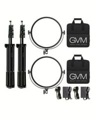 GVM Y60D 60W İkili Profesyonel Bi-Color LED Video Işık Seti