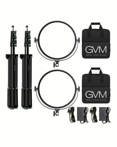 GVM Y60D 60W İkili Profesyonel Bi-Color LED Video Işık Seti