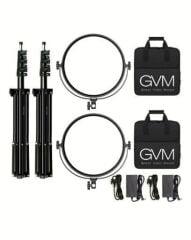 GVM Y60D 60W İkili Profesyonel Bi-Color LED Video Işık Seti