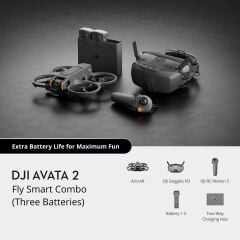 DJI Avata 2 Fly Smart Combo (3 Bataryalı)