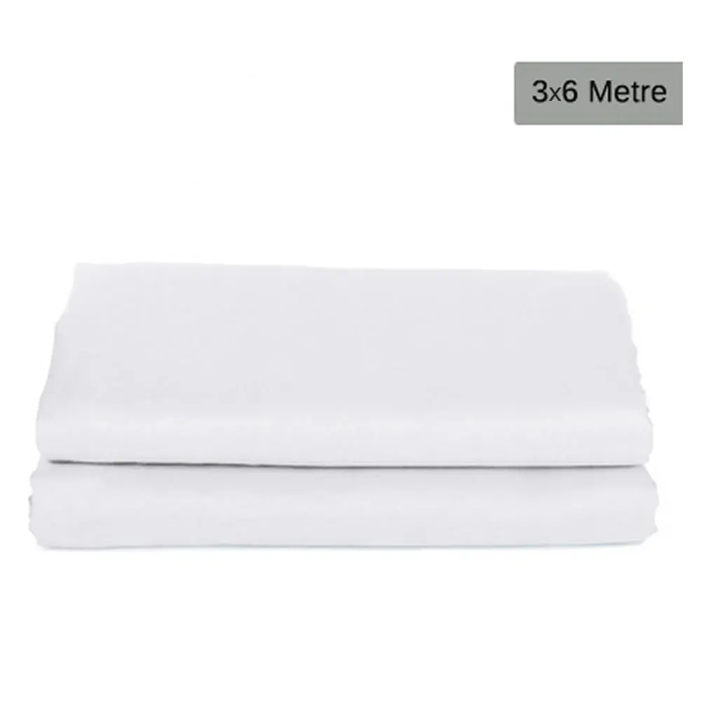 GDX 3x6 Metre Beyaz Kumaş Fon Perde Yıkanabilir (Stand Hariç)