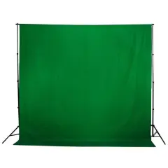GDX 3x6 Metre Yeşil Kumaş Fon Perde Yıkanabilir (Stand Hariç)