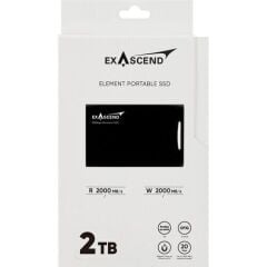 Exascend Element Portable SSD USB Type C 20Gb/s Black 2TB