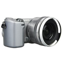 JJC LH-S1650 Sony 16-50mm İçin Metal Parasoley (Gümüş)