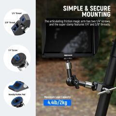 NEEWER ST15C Profesyonel Ayarlanabilir Magic Arm