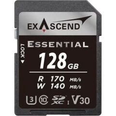 Exascend Essential 128 GB V30 UHS I SD 170Mb/S Read - 140Mb/S Write