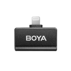 Boya Omic-D Wireless İkili Yaka Mikrofonu Lightning (Siyah)